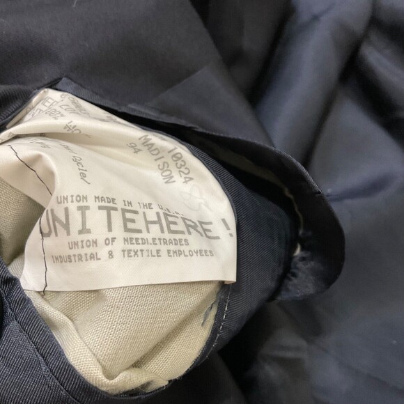 Hickey Freeman 43R Sport Coat Blazer Jacket Black Ing Lora Piana Super 130s - Picture 14 of 15